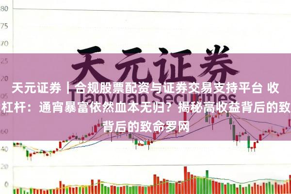 天元证券｜合规股票配资与证券交易支持平台 收集炒股杠杆：通宵暴富依然血本无归？揭秘高收益背后的致命罗网